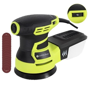 Orbital Sander 350W 240V 6 Speeds Corded Electric Quick Fix Pad Dust Box & Discs - Picture 1 of 8
