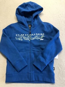 Vans Sweatshirt Boy's 5T New Night Watchers Full Zip Blue Fleece Hoodie - Picture 1 of 5