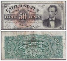 50Â¢ 1869-75 Crisp Vf+ Abraham Lincoln U.S. Fractional Currency!