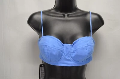 NWT VIX Paula Hermanny Solid Liana Short Periwinkle Top Size Small - Image 1 of 4