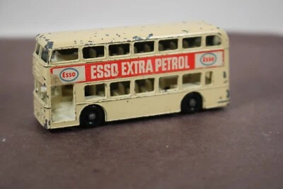 Vintage Matchbox Lesney No. 74 TAN Daimler Bus ESSO Extra Petrol England LQQK - Image 1 of 4