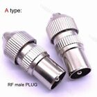 Rf Coaxial Right Angle Straight Male Female To Tv F Tv Sat Connector Adapter 15H