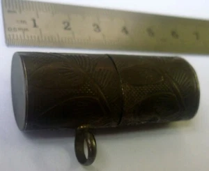 Old Antique Silver Capsule - Picture 1 of 4