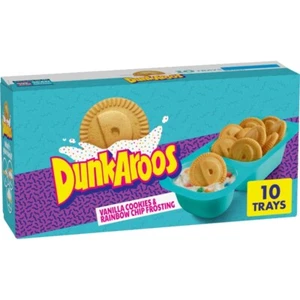 Dunkaroos Vanilla Cookies and Rainbow Chip Frosting, 1 oz, 10 ct - Picture 1 of 7