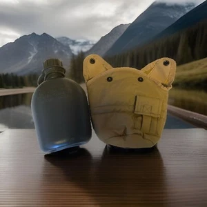 Mil-Tec - US Plastic Canteen - Feldflasche mit Hülle - Coyote - Bild 1 von 12