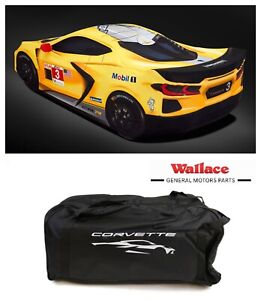 CHEVROLET CORVETTE C8 20-23 INDOOR CAR COVER  W/ FULLY RENDERED YELLOW C8.R