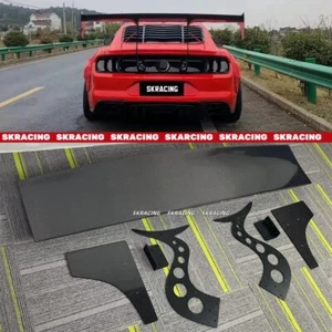 Carbon Fiber Rear Trunk Spoiler Wing Flap Bodykit For Ford Mustang Coupe 2015-23 - Imagen 1 de 14