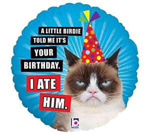 Betallic 18" Birthday Foil Balloon Grumpy Cat I Ate It