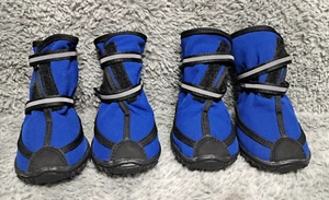 New 4 Winter Dog Shoes Large Anti-slip Snow Rain Booties Paw Protector Puppy - Picture 1 of 13