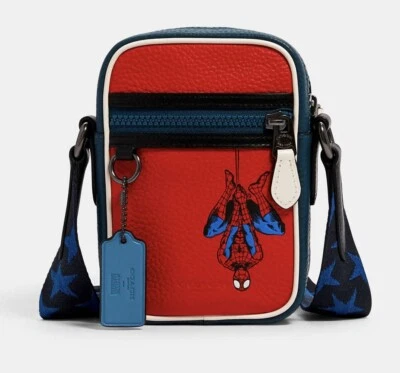 NWT Coach X Marvel Terrain Crossbody With Spider Man Limited in Miami Red 2431 - Image 1 of 4