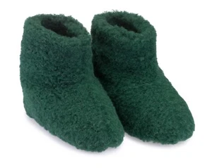 HAND MADE Wool Slippers Women Home Boots Ladies Warm Cozy - Picture 1 of 4