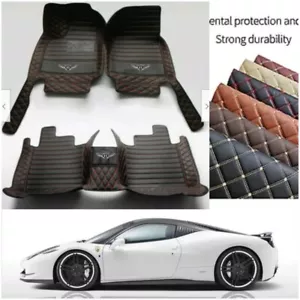 For Bentley Flying Spur Floor Mats Waterproof PU Leather Luxury Custom Carpets - Foto 1 di 22