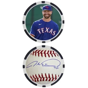 JACOB DEGROM - TEXAS RANGERS - POKER CHIP - ***SIGNIERT*** - Bild 1 von 2