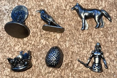 Game of Thrones Monopoly  Board Game - PLAYER PIECES Only x 6 - Image 1 of 4