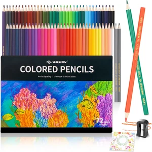 Lápices de colores para libros para colorear para adultos, juego de 72 lápices de colores para boceto - Imagen 1 de 12