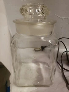 Dakota Glass 9" Antique Apothecary Candy Jar Drug Country Store Ground Stopper - Picture 1 of 20