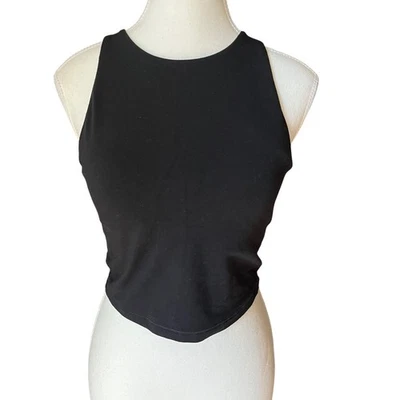 Old Navy Active Black Powerchill Tank Top Sleeveless Athletic Workout Sz M - Image 1 of 4