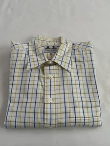 Stephens Brothers White/Blue/Yellow/Grey Checkered Shirt - Picture 1 of 13