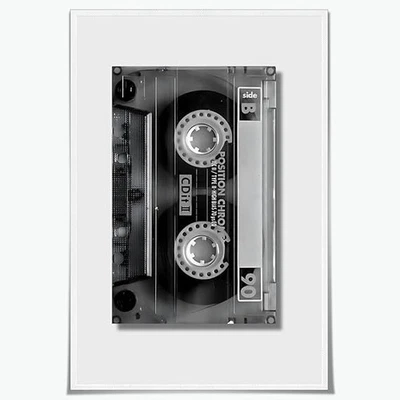 Retro Cassette Poster Vintage Music Wall Art Cool Throwback Deco for Home Studio - Image 1 of 3