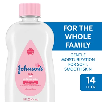 Johnson's Baby Body Moisturizing Oil, Liquid Mineral Oil for Baby Massage, Origi - Image 1 of 4