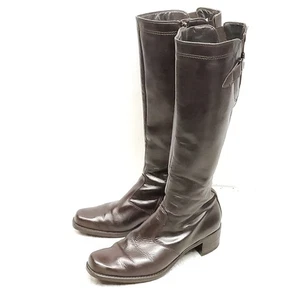 Paul Green Women's Leather Knee High Boot Full Zip Shoes Size 8 - Picture 1 of 14