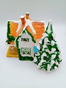 Vintage Mann Lighted Christmas Cottage - Picture 1 of 14
