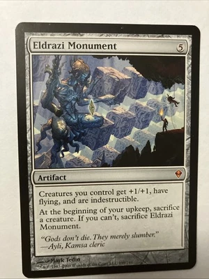 MTG Eldrazi Monument #199 Zendikar Regular Mythic Rare Magic The Gathering LP - Image 1 of 2