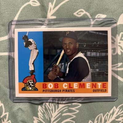 2019 Topps Update Series - Iconic Card Reprints Roberto Clemente #ICR-25 Bob on - Image 1 of 2