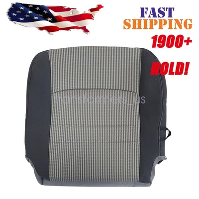 Cubierta de asiento de tela inferior del conductor para Dodge Ram 1500 2500 3500 2009 2010 2011 2012 Foto 1 de 4