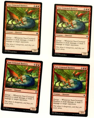 Set Of 4 Sun Crowned Hunters Ixalan 164/279 Common Magic the Gathering MTG Card - Image 1 of 4