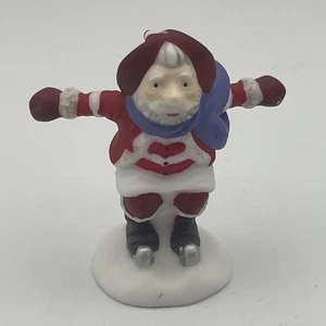 DEPT 56 North Pole Peppermint Skating Party #81 Santa Skater Ersatz - Bild 1 von 7