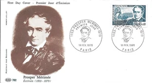France 1970 FDC Prosper Merimee YT 1624 - Picture 1 of 1