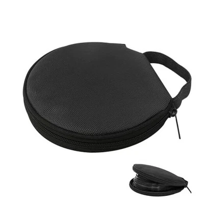 Car CD Large Capacity Storage Bag CD Holder Dividers Folder 20 1 PC Black - Image 1 of 4