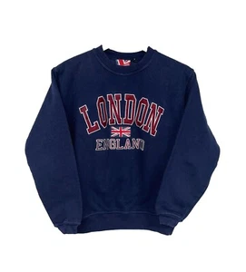 Sudadera Pullover Pequeña Bordada para Adultos Londres Inglaterra Moda Genial De Colección - Imagen 1 de 5