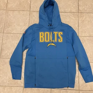 Los Angeles Chargers Hoodie Pullover On Field Issued Nike NFL Blue Hard To Find - Picture 1 of 12