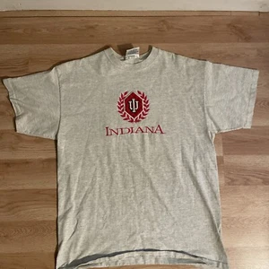 Camisa De Colección Indiana Hoosiers Adulto Grande Puntada Única Universidad IU Años 90 NCAA - Imagen 1 de 8