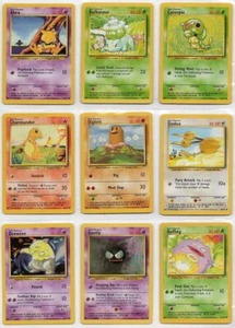POKEMON BASE SET 1 COMMONS - SEARCH THE DROP-DOWN BOX - ADD TO THE SHOPPING CART - Picture 1 of 3