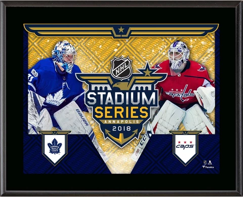 2018 NHL Stadium Series Maple Leafs vs Capitals 10.5" x 13" Match-Up Plaque Cover