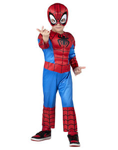 Spider-Man Muscle Halloween Costume Toddler 2T 4T Child Kids Boys Spiderman