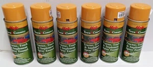 6 Cans Spray Paint for JCB Yellow Skid Steer Crawler Dozer Loader - Picture 1 of 1