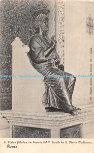 R383431 S Pietro Statue in bronso del V Secolo in S Pietro Vaticano Roma NB Sul - Picture 1 of 4