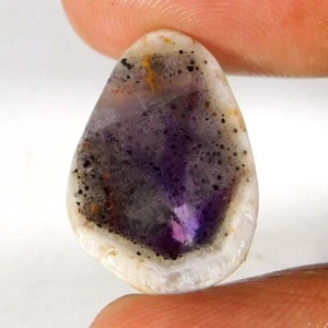 11.90Cts 100% NATURAL Unique AMETHYST SLICE Fancy Cabochon Loose Gemstone - Picture 1 of 3