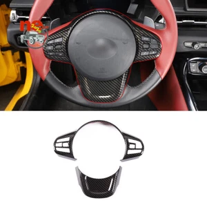 ABS Carbon Steering Wheel Button Frame Trim Cover For GR Supra A90 A91 2019-22 - Imagen 1 de 11