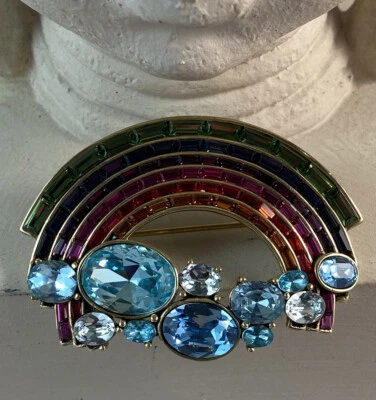 Broche prendedor de cristal HEIDI DAUS "La felicidad es un arco iris" Foto 1 de 4
