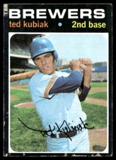 1971 Topps #516 Ted Kubiak Milwaukee Brewers Low Grade Filler