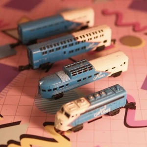 Micro Máquinas, Galoob, 1989, Galoob Lines Tren de Pasajeros Buen Estado - Imagen 1 de 13