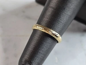 Womens Vintage Estate 14k Gold Wedding Ring Band, 0.7g E6108 - Picture 1 of 3