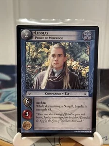 LOTR TCG Comunidad del Anillo Legolas Príncipe Madera Negra #1U51 Señor de los Anillos - Imagen 1 de 2