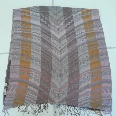 CODELLO Pashmina Bufanda Rosa Estampado Borlas Foto 1 de 4