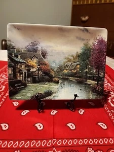 Thomas Kinkade Bradford Exchange Lamplight Brooke Plate Limited Edition. # 5863D - Picture 1 of 11